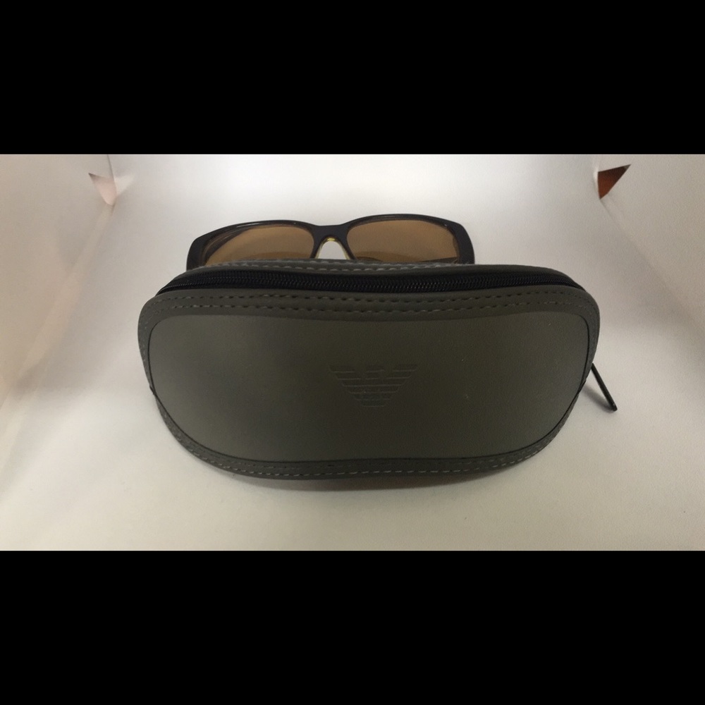Vintage Designer EMPORIO ARMANI Tortoise Eyeglasses Sunglasses Frames & Case - Picture 5 of 16